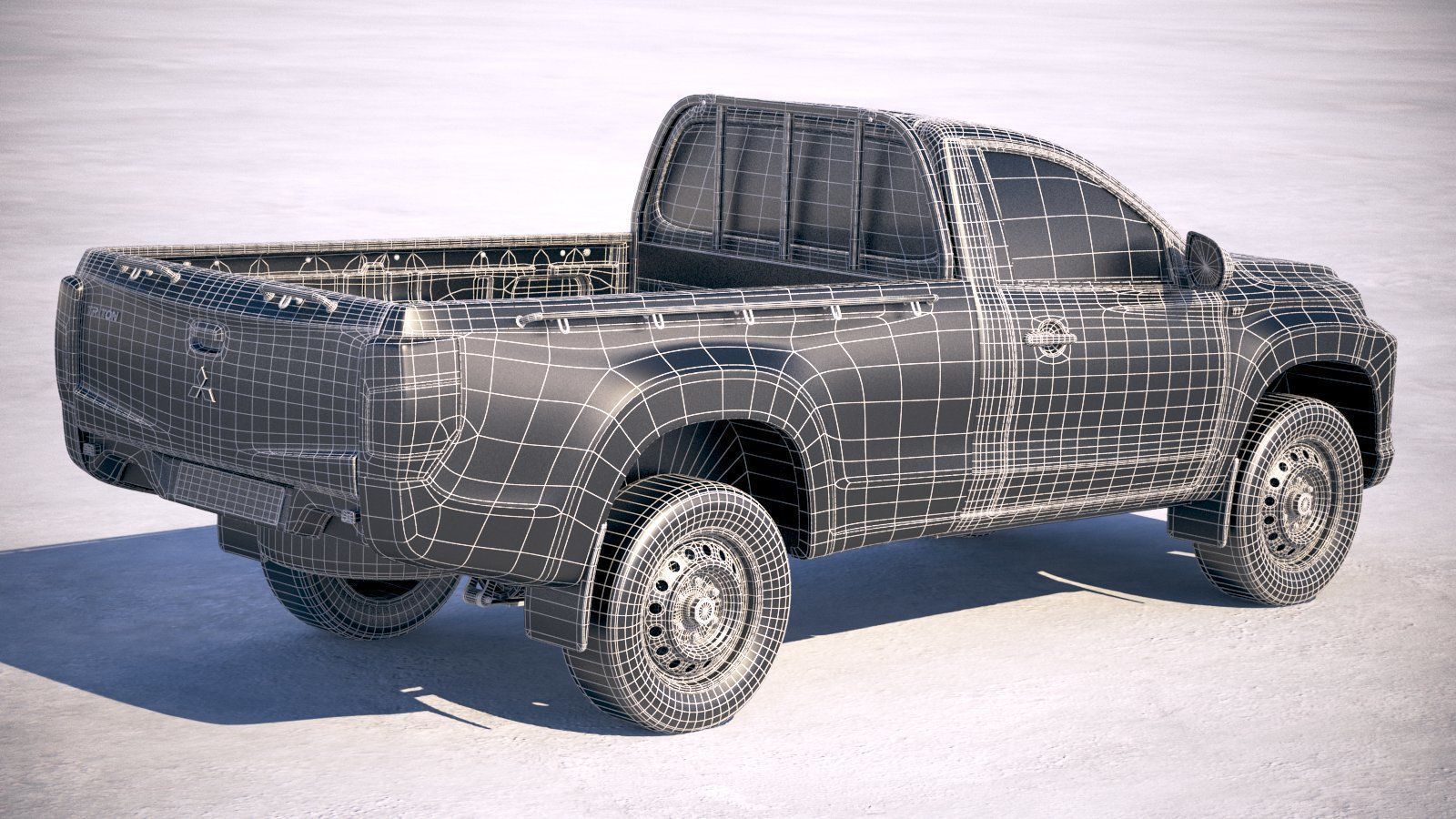 Mitsubishi L200 regular cab 2019 3D model_27