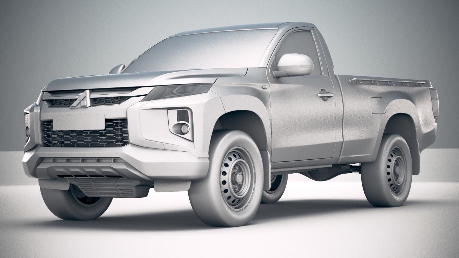Mitsubishi L200 regular cab 2019 3D model_22