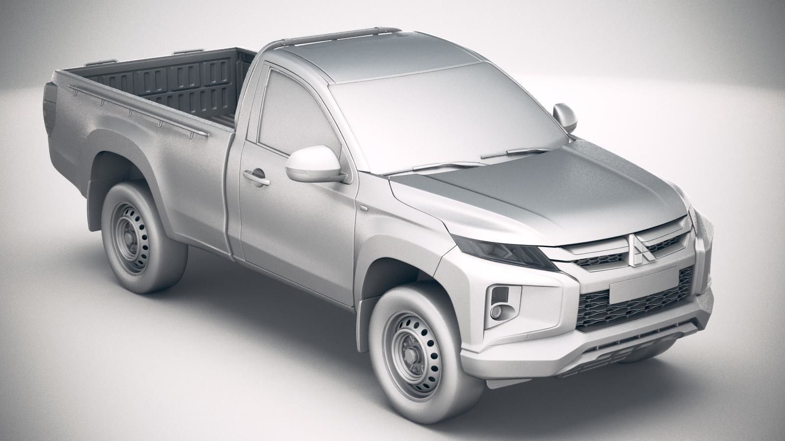 Mitsubishi L200 regular cab 2019 3D model_21