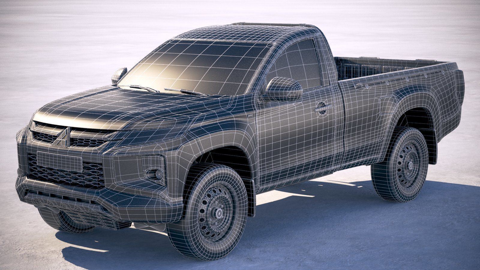 Mitsubishi L200 regular cab 2019 3D model_26