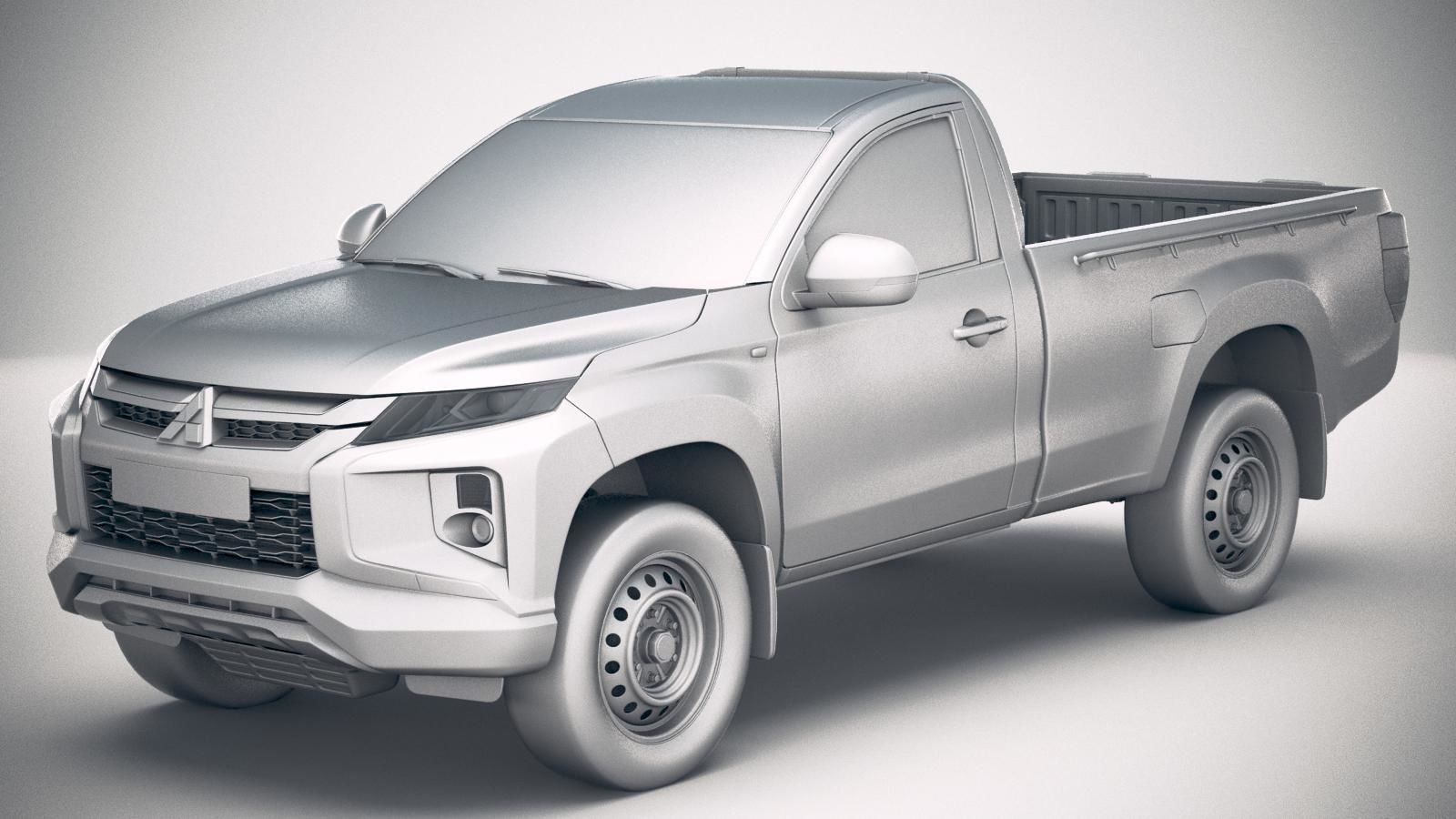 Mitsubishi L200 regular cab 2019 3D model_17