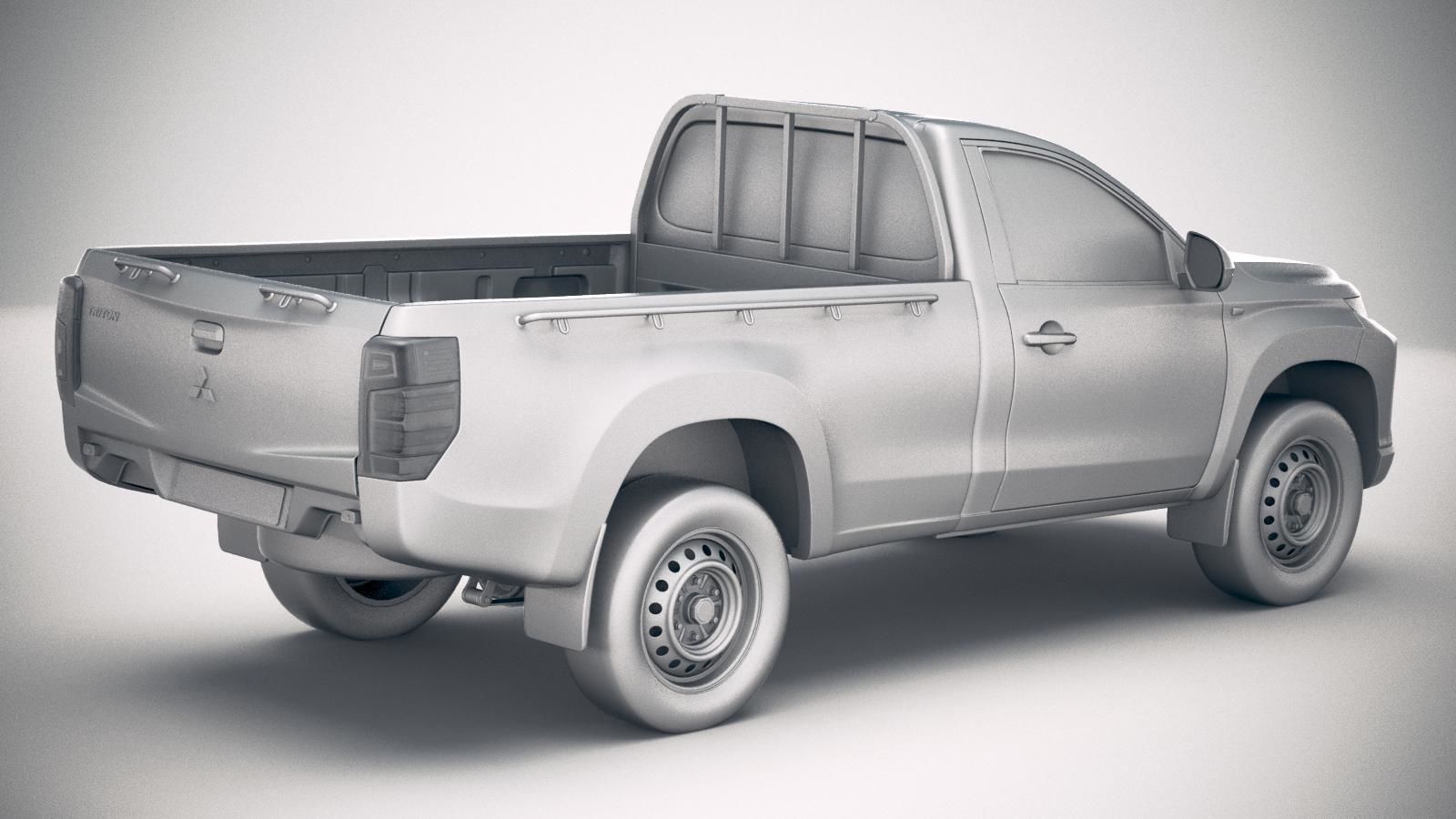 Mitsubishi L200 regular cab 2019 3D model_20