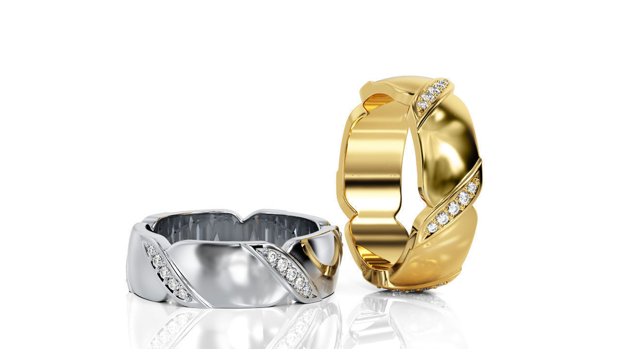 Ring Band R 0047 3D print model_3