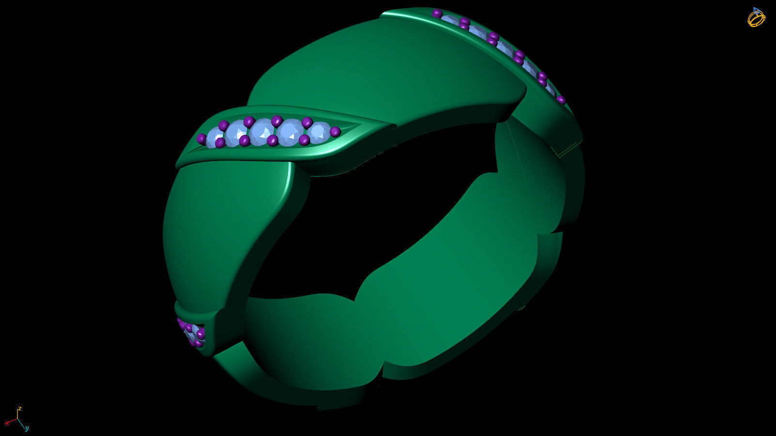 Ring Band R 0047 3D print model_9