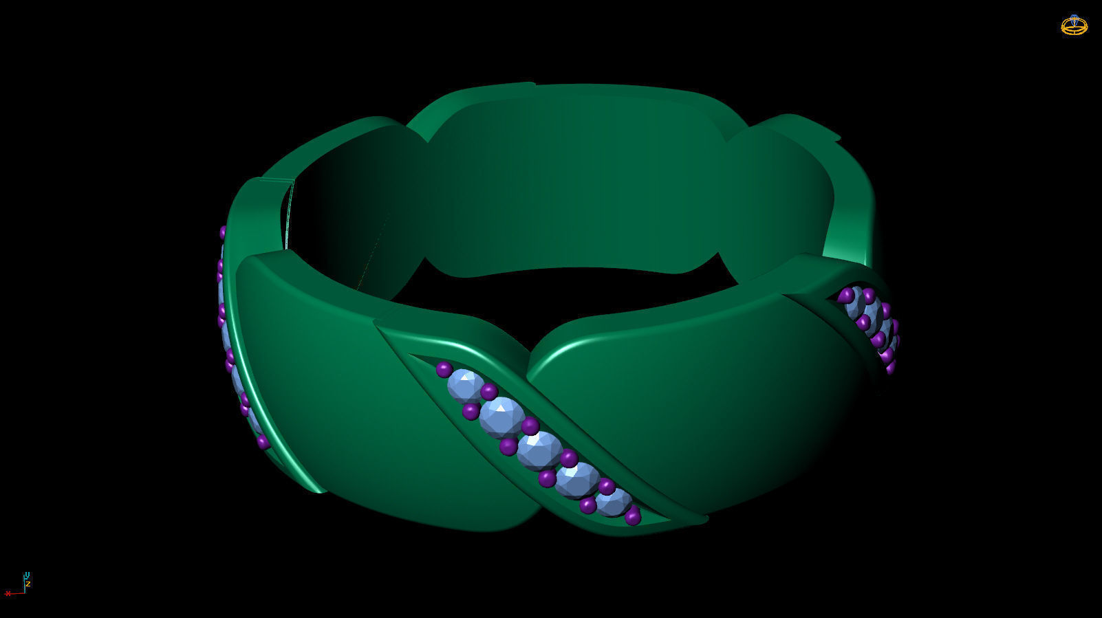 Ring Band R 0047 3D print model_10