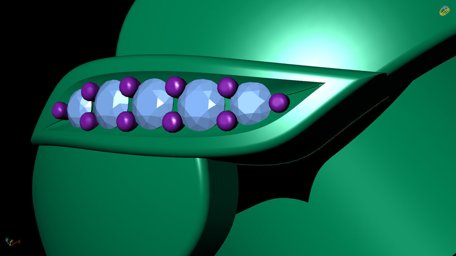 Ring Band R 0047 3D print model_8