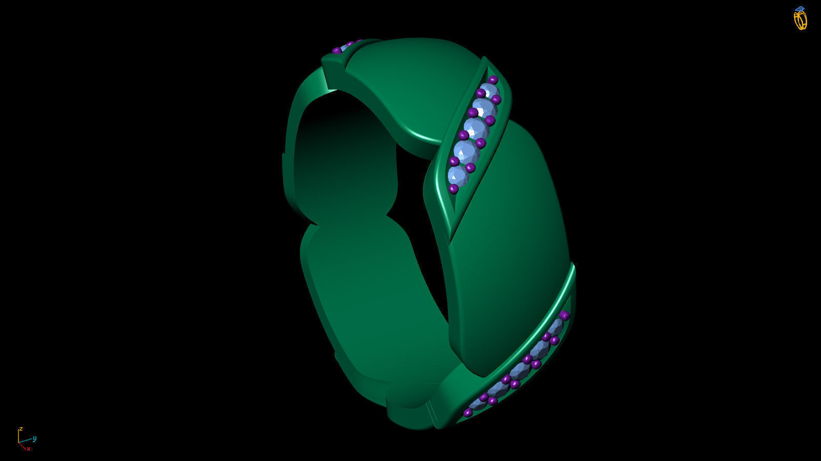 Ring Band R 0047 3D print model_12