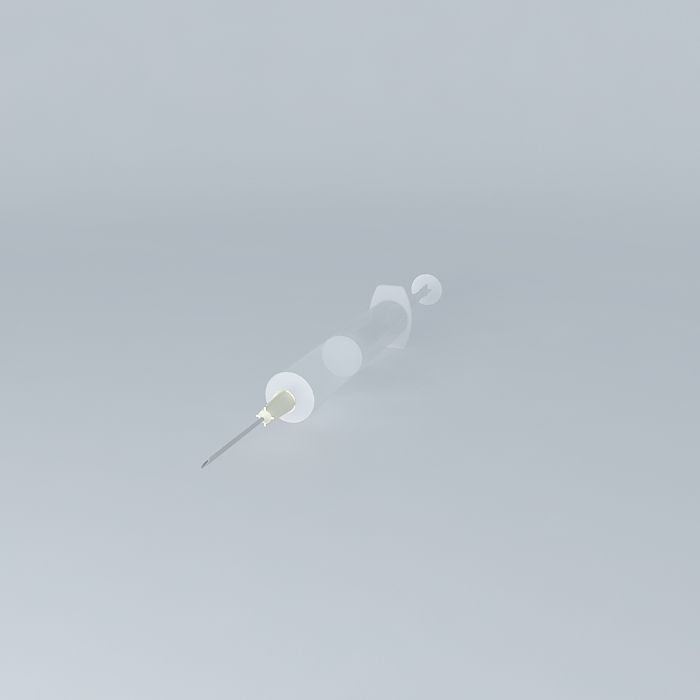 syringe injection Free 3D model_1