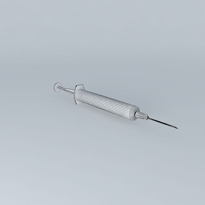 syringe injection Free 3D model_4