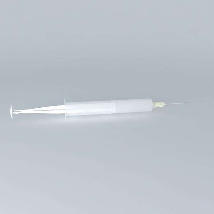 syringe injection Free 3D model_2