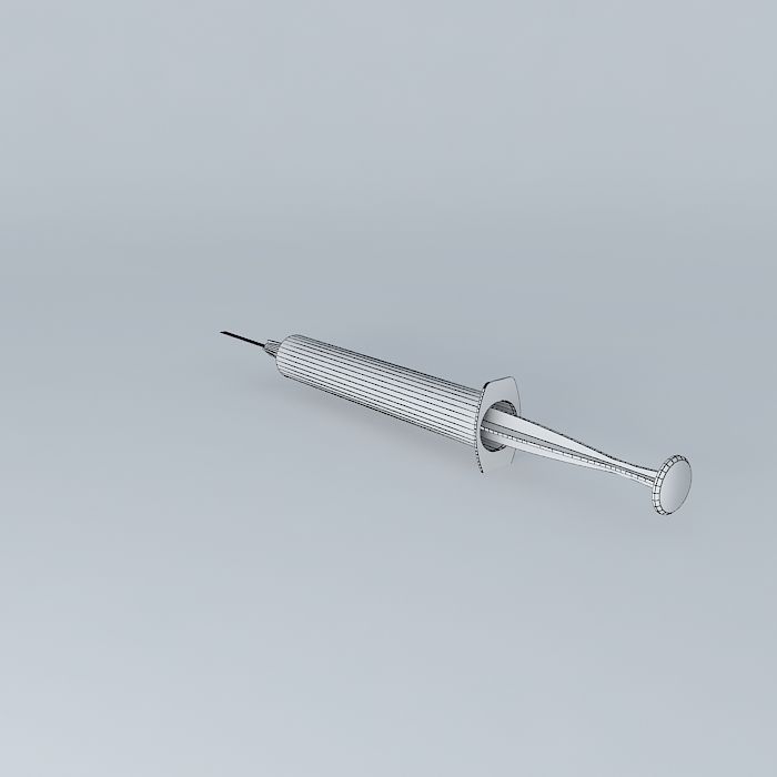 syringe injection Free 3D model_3