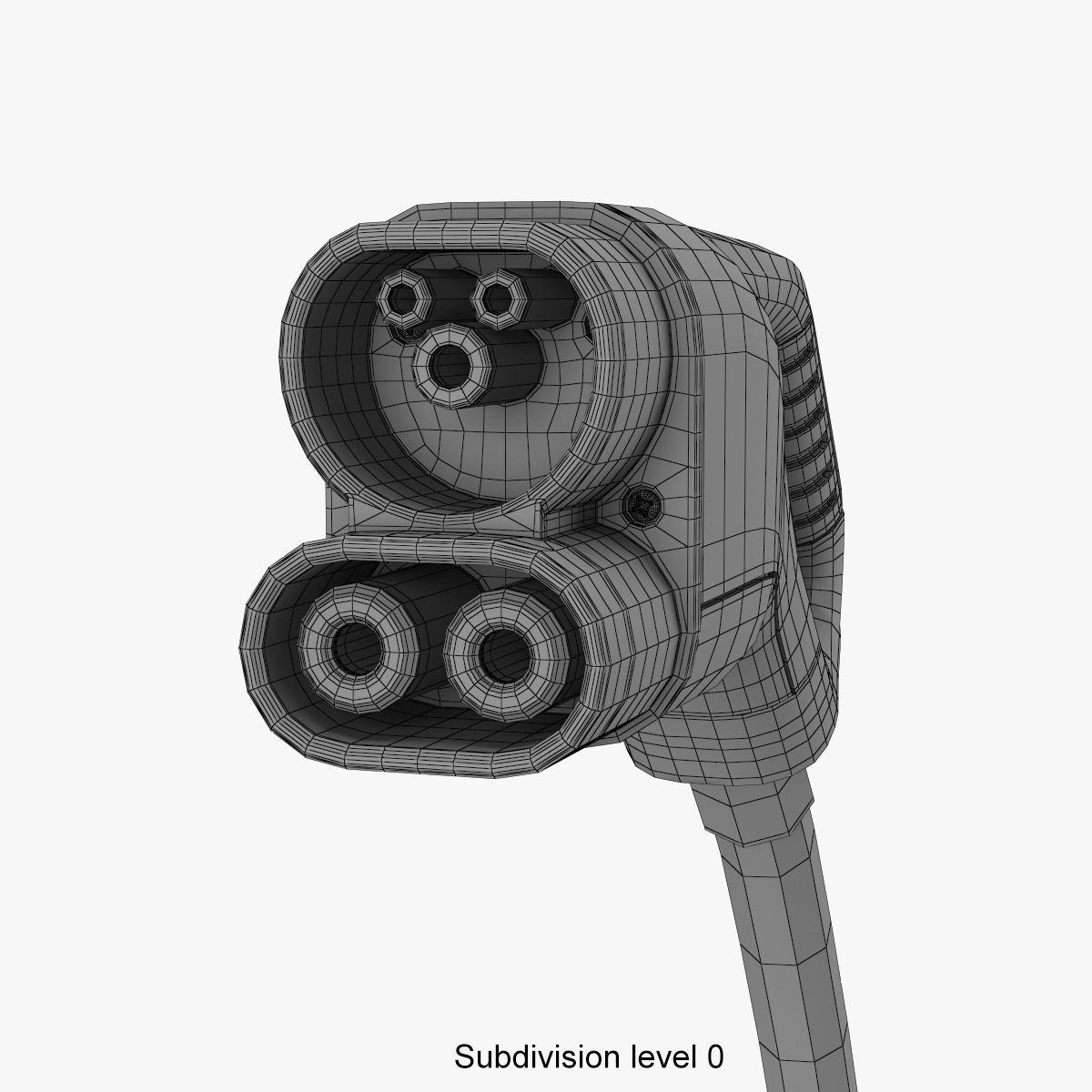Electric Vehicle Charging Station 6 3D model_22