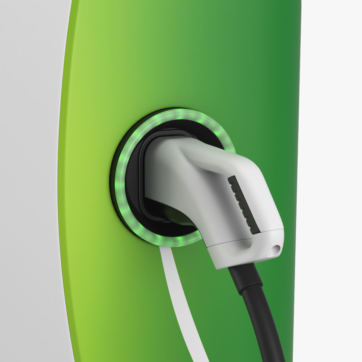 Electric Vehicle Charging Station 6 3D model_7