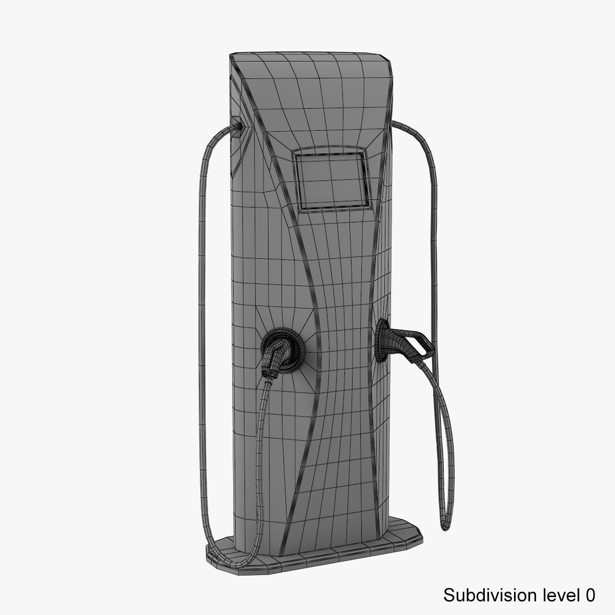 Electric Vehicle Charging Station 6 3D model_12