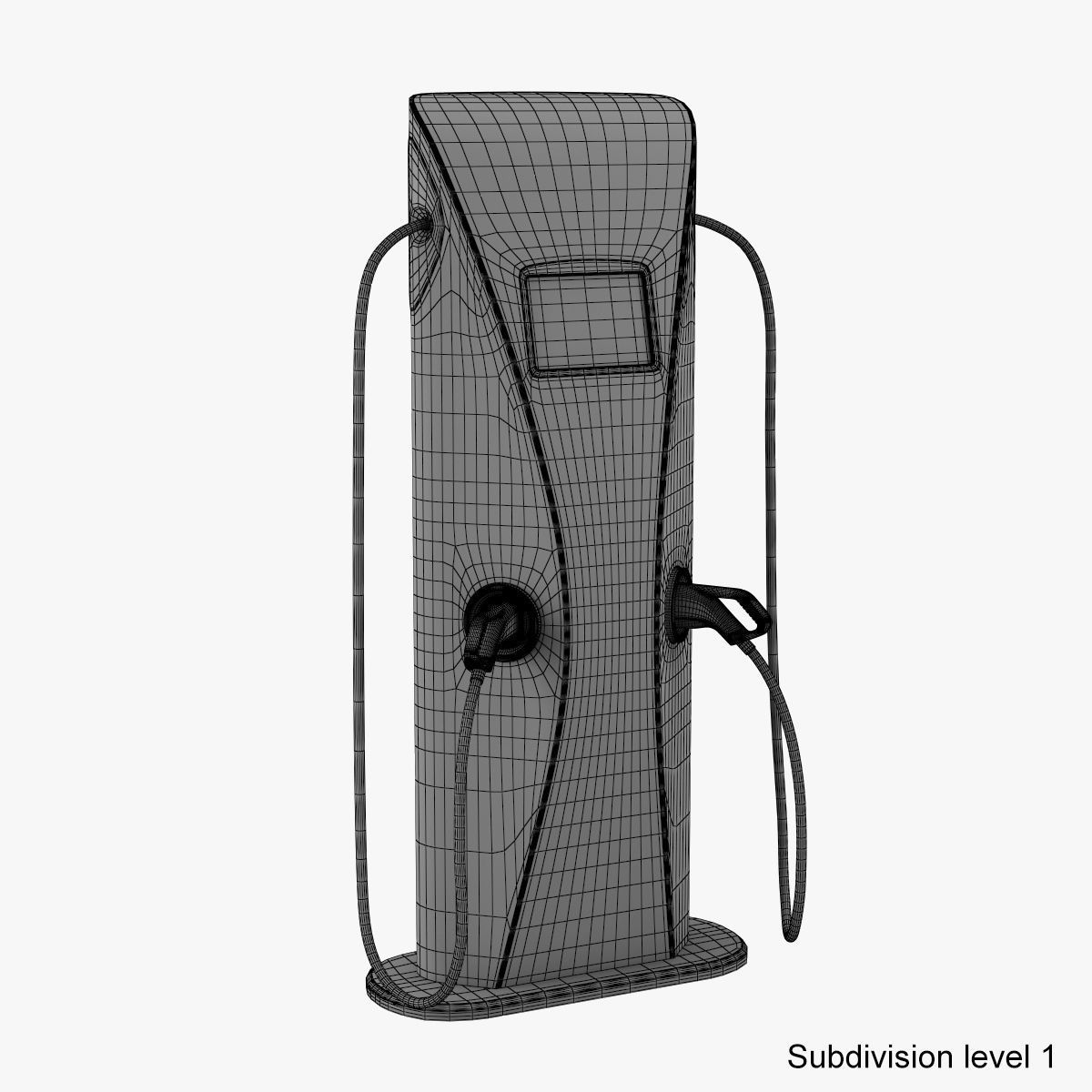 Electric Vehicle Charging Station 6 3D model_13