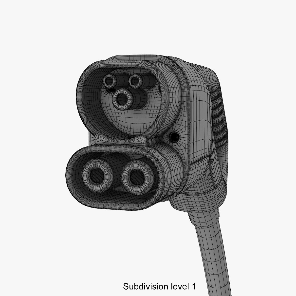 Electric Vehicle Charging Station 6 3D model_23