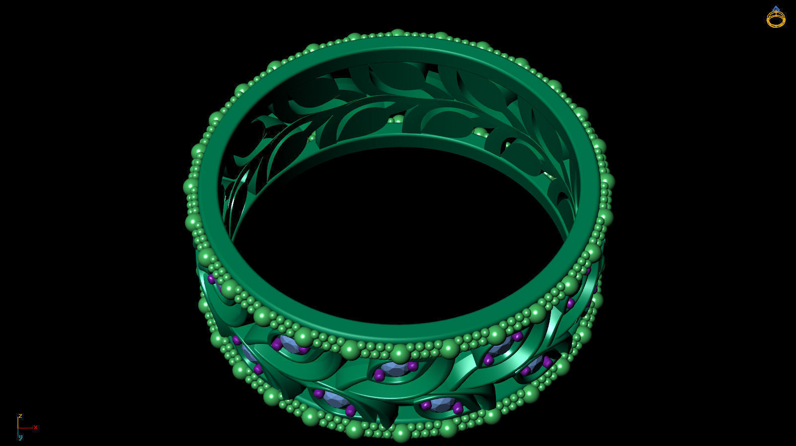 Ring Band R 0046 3D print model_8