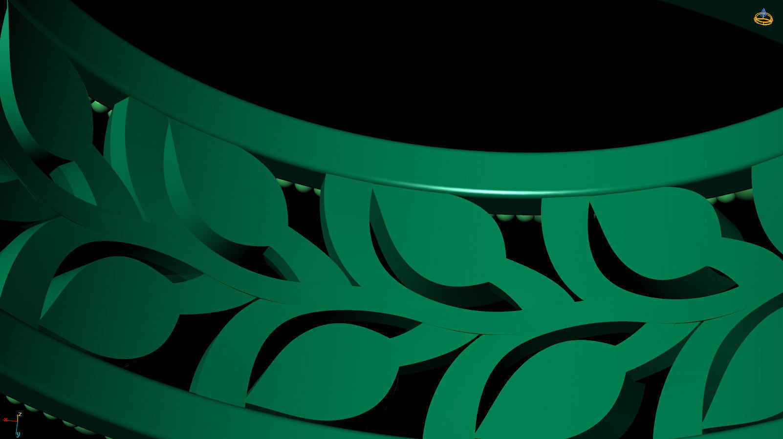 Ring Band R 0046 3D print model_11