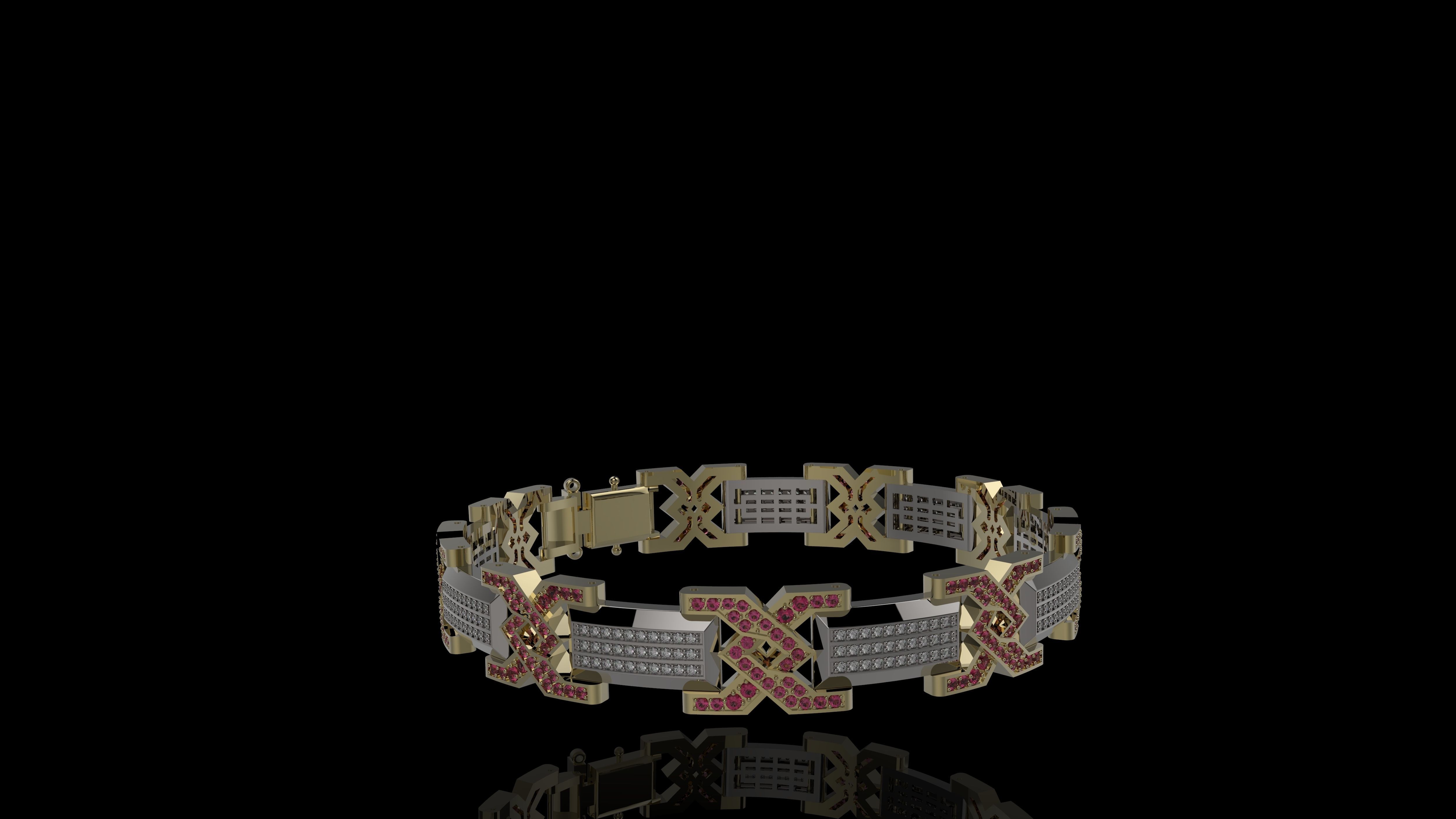 M BRACELETS N1 3D print model_1