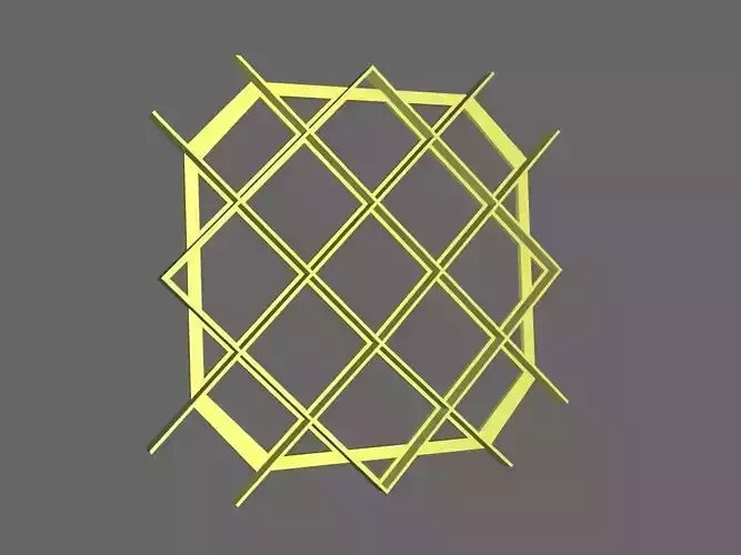 Capitone Cake Cookie Stencil 10x10cm