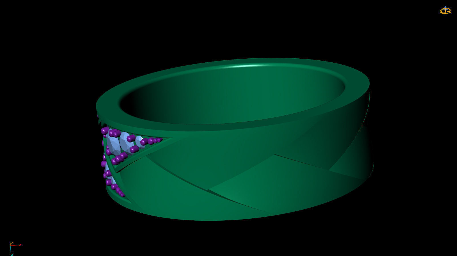 Ring Band R 0065 3D print model_8