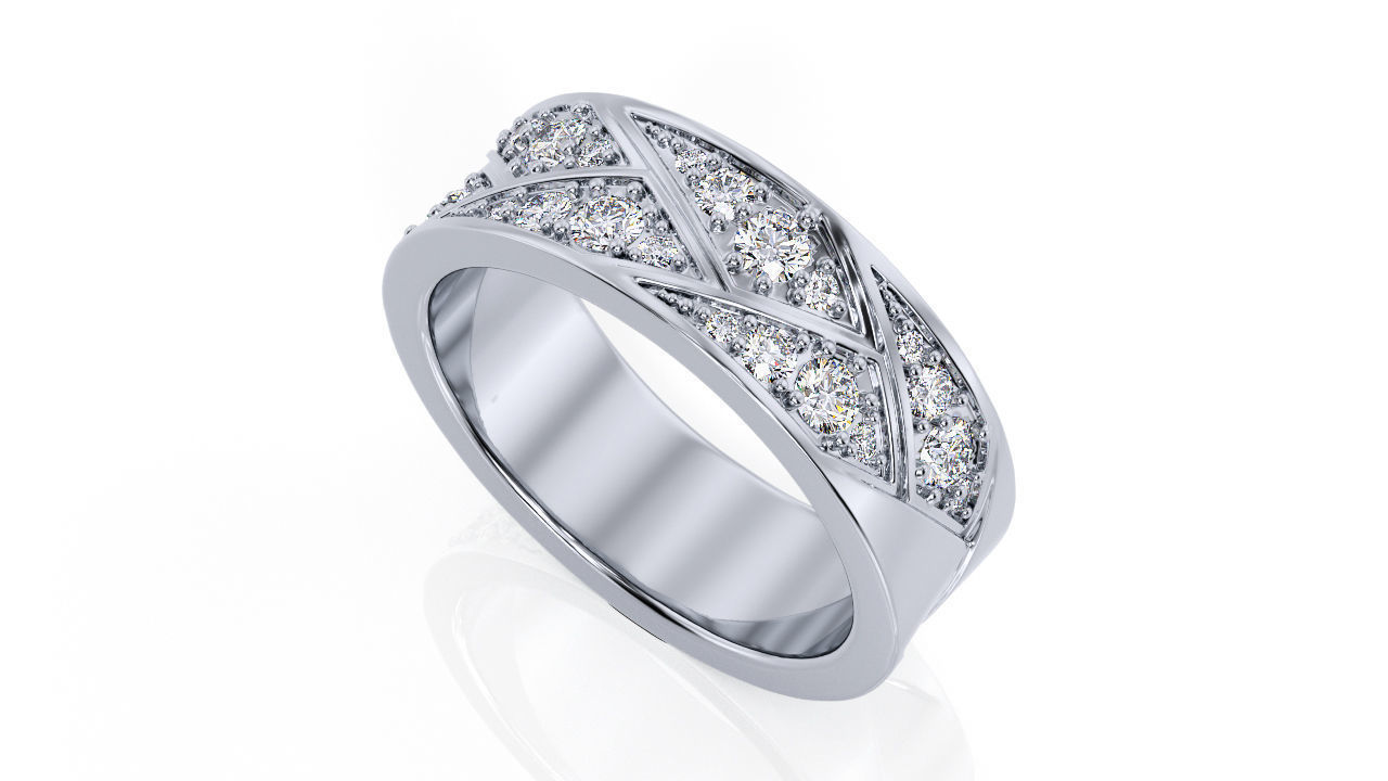 Ring Band R 0065 3D print model_1