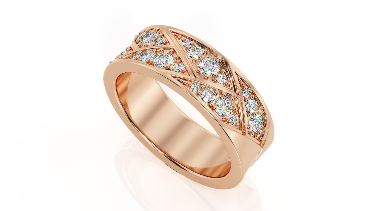 Ring Band R 0065 3D print model_2