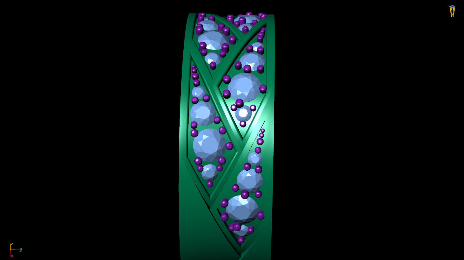 Ring Band R 0065 3D print model_12