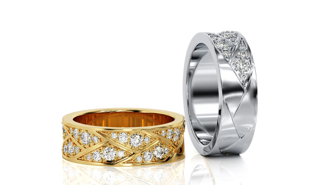 Ring Band R 0065 3D print model_3