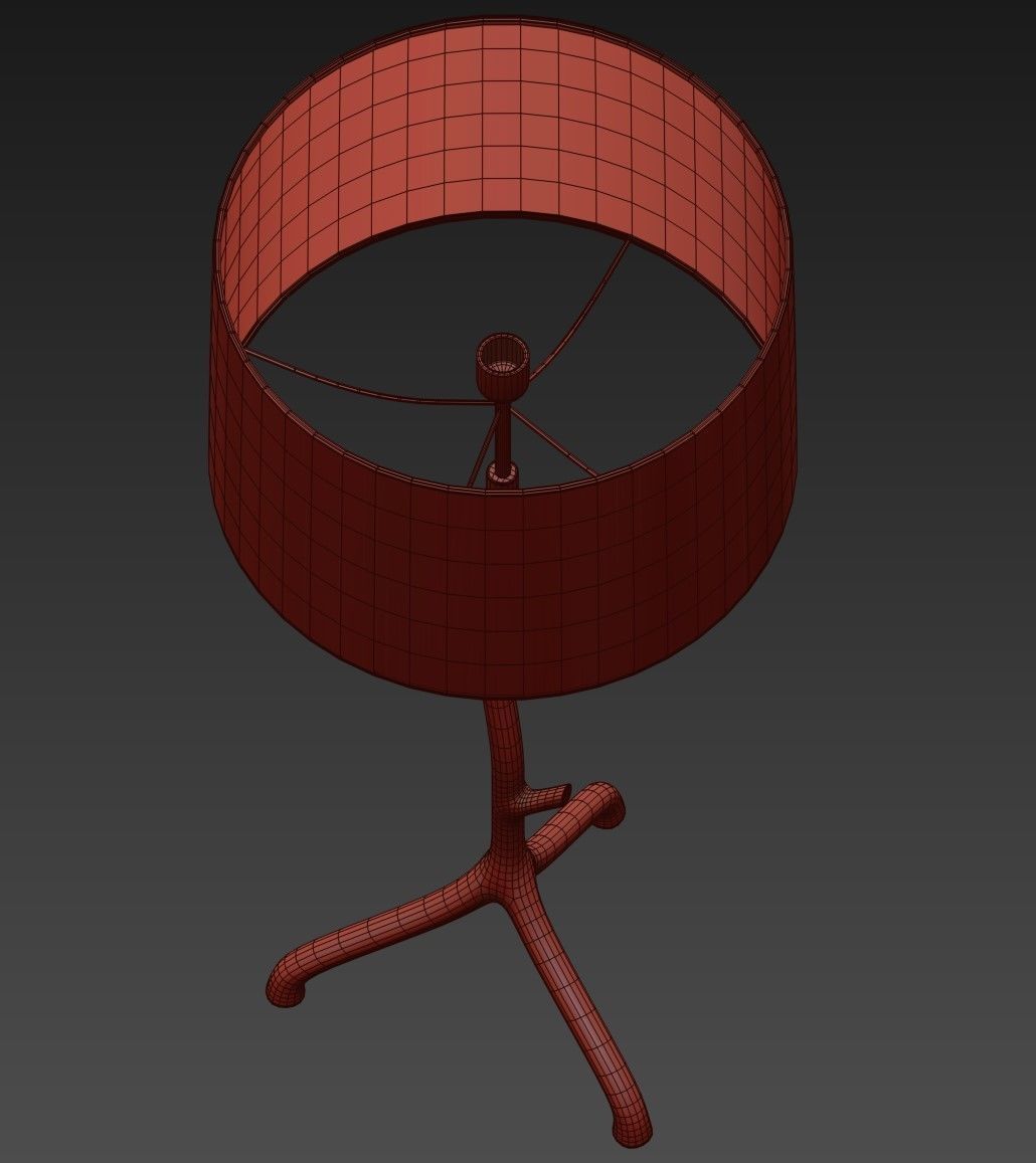 Porta Romana Twig Lamp Low-poly 3D model_5