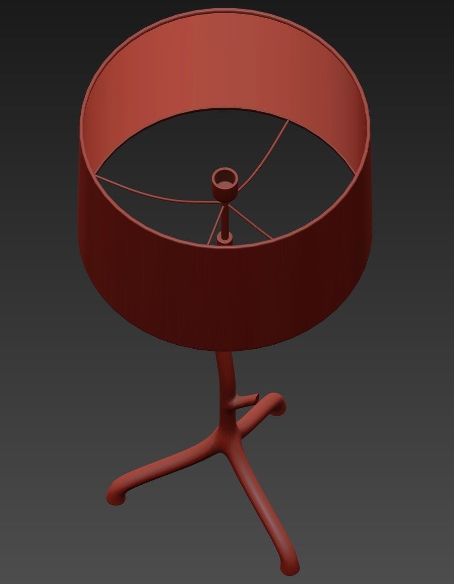 Porta Romana Twig Lamp Low-poly 3D model_4