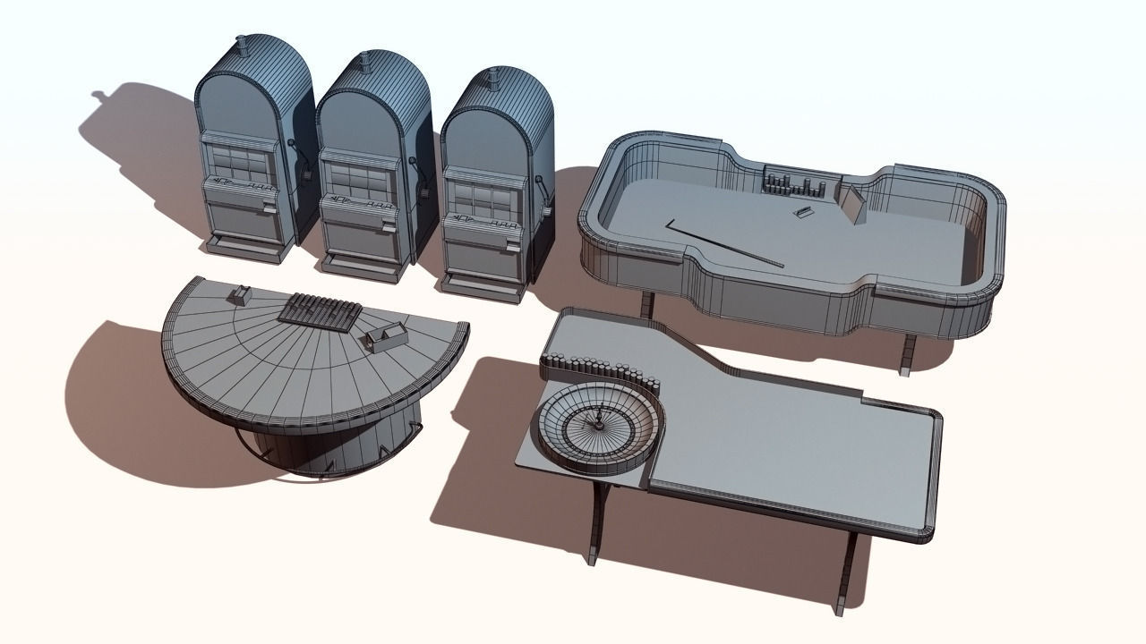 Casino Pack Low-poly 3D model_11