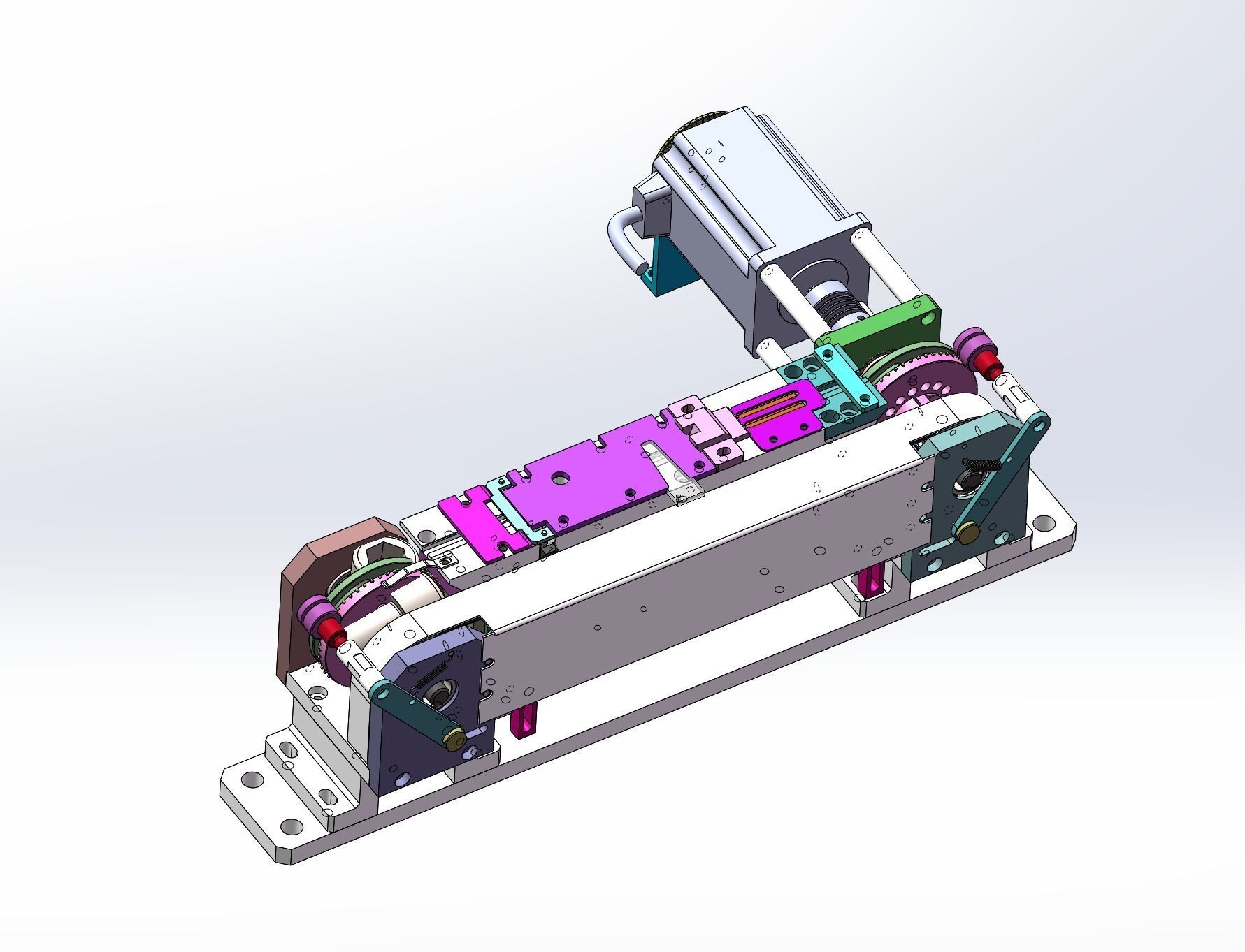 Small product packaging machine Low-poly 3D model_9