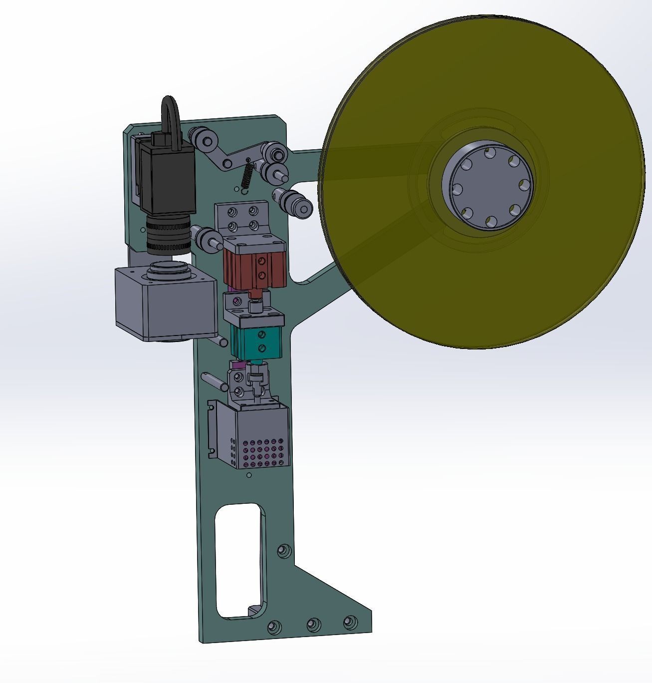 Small product packaging machine Low-poly 3D model_6