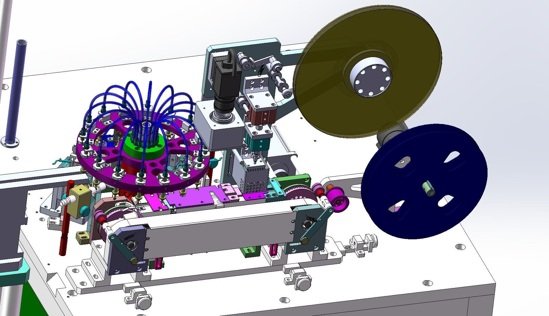 Small product packaging machine Low-poly 3D model_4