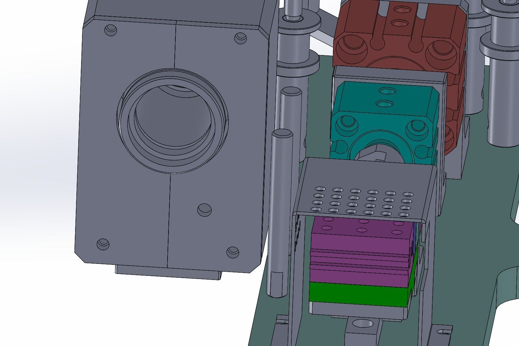 Small product packaging machine Low-poly 3D model_7