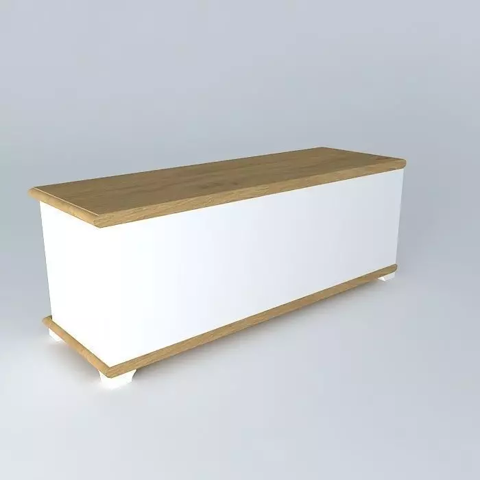 low cabinet with basket Free 3D model_0