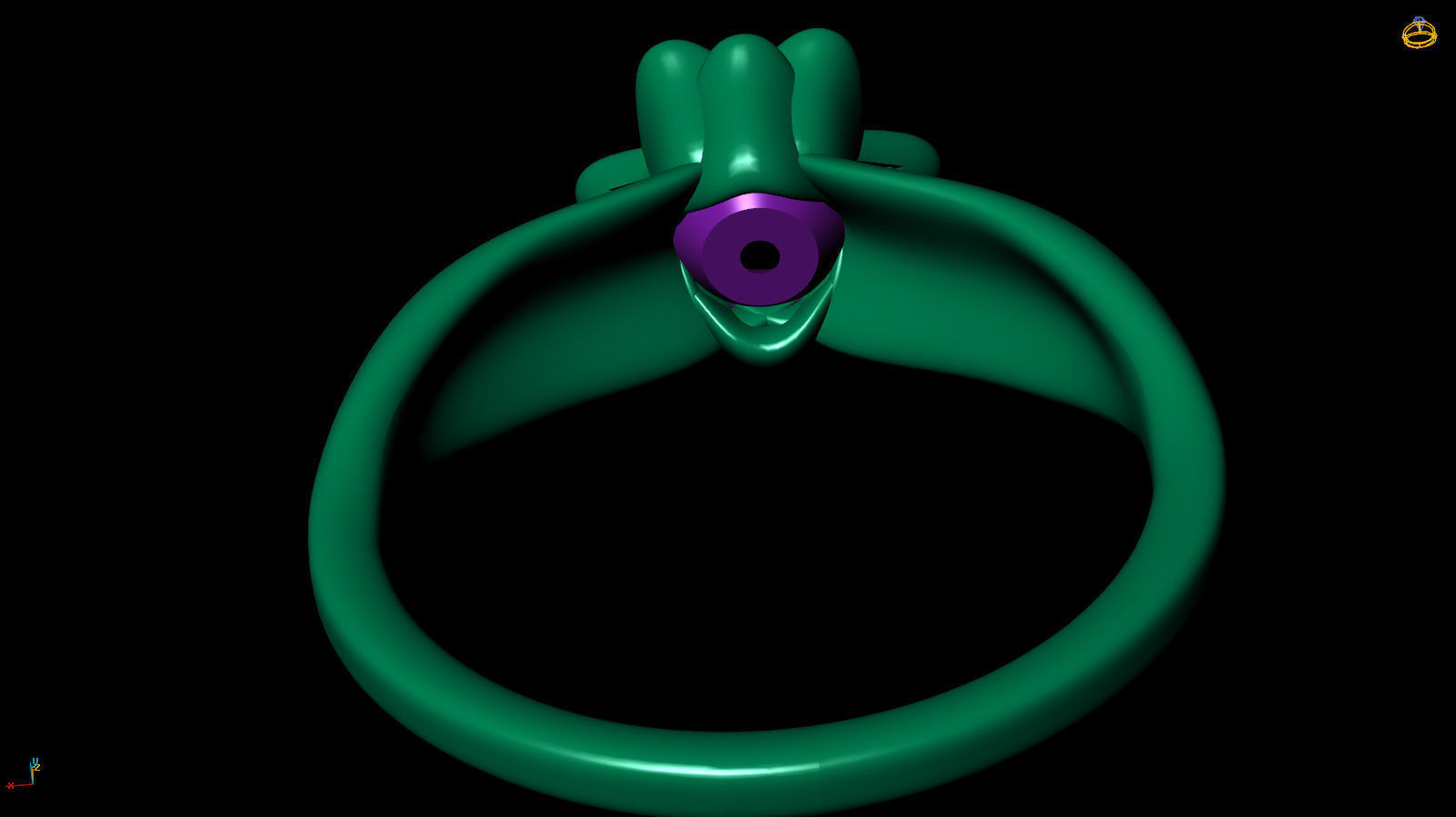 Flower Ring R 0107 3D print model_10