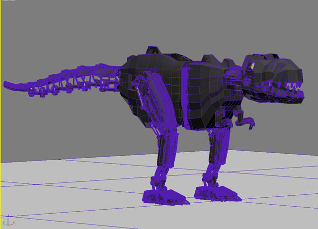 Mechanical dinosaur  3D model_6