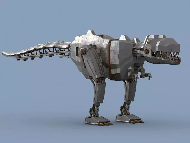 Mechanical dinosaur  3D model_0