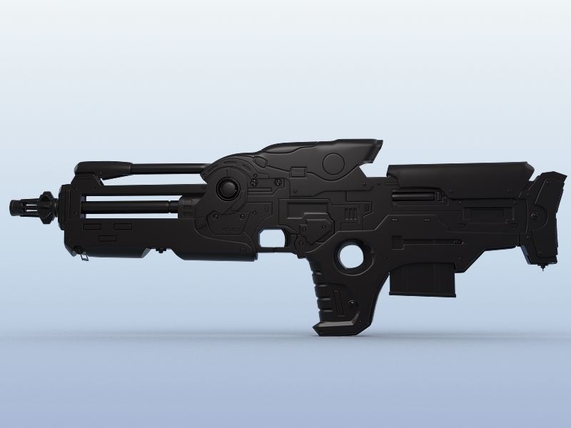 Sci-Fi Gun 02 3D model_6