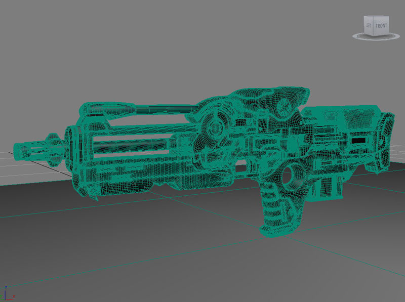 Sci-Fi Gun 02 3D model_9