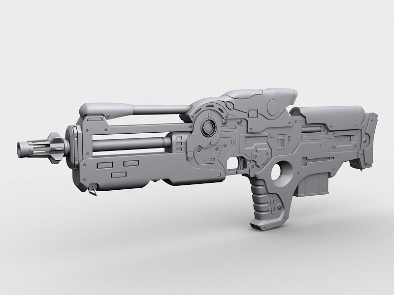 Sci-Fi Gun 02 3D model_7