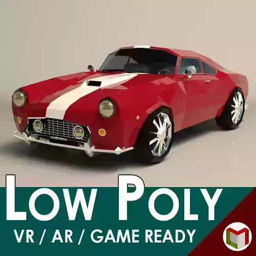 Low Poly Muscle Car 01