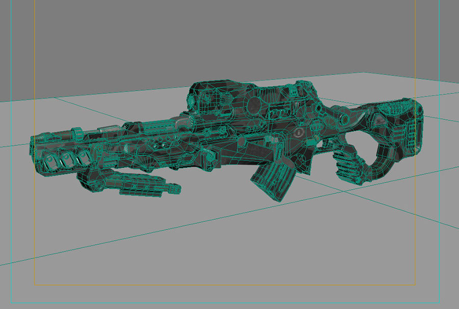 Sci-Fi Gun 03 3D model_6