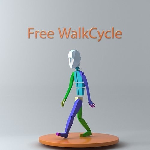 Free Walkcycle 3D model