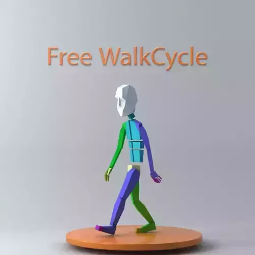 Free Walkcycle 3D model