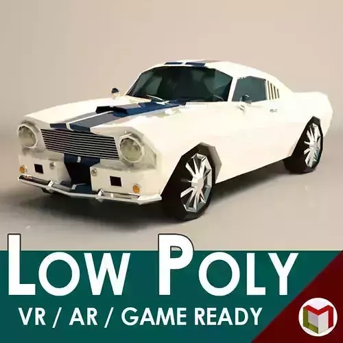Low Poly Muscle Car 02