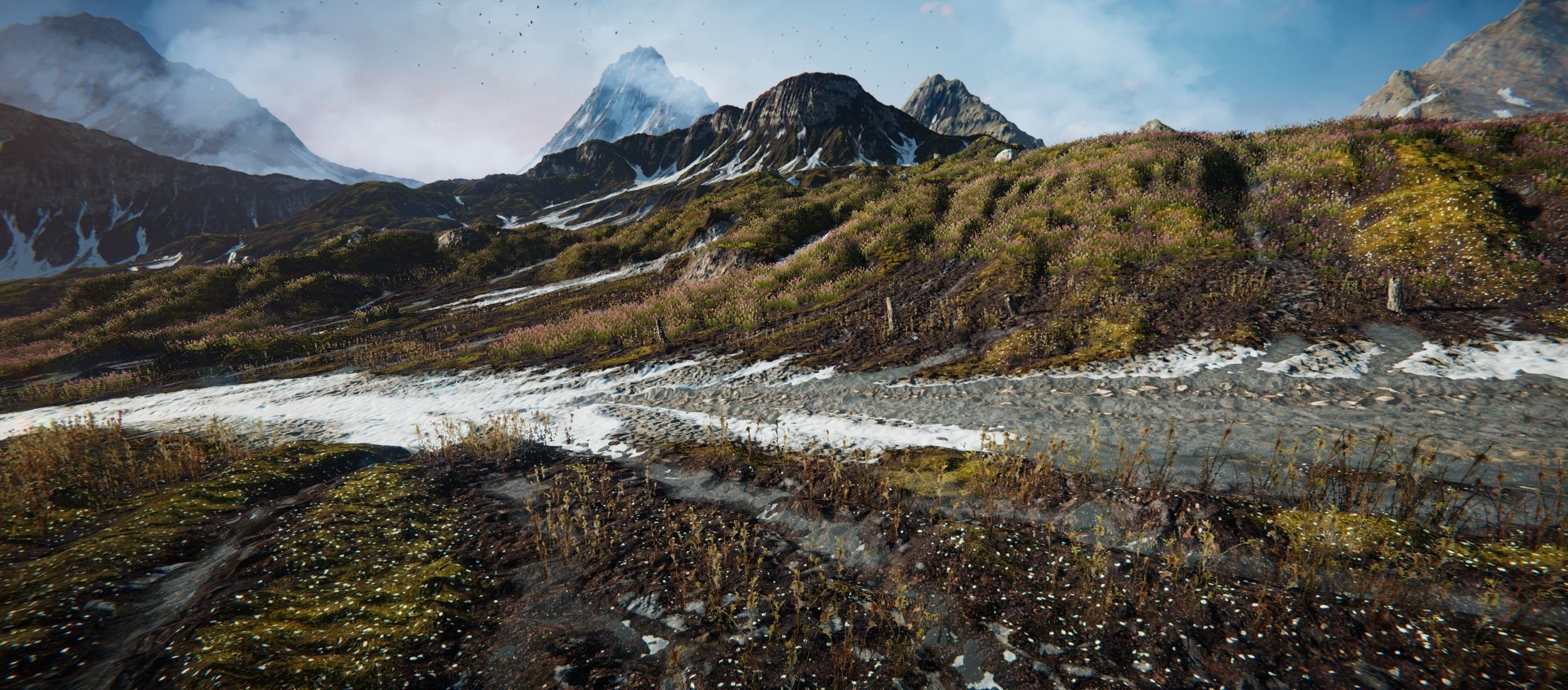 Mountain Lake Valley Environment - Unity 2017 Project Low-poly 3D model_13