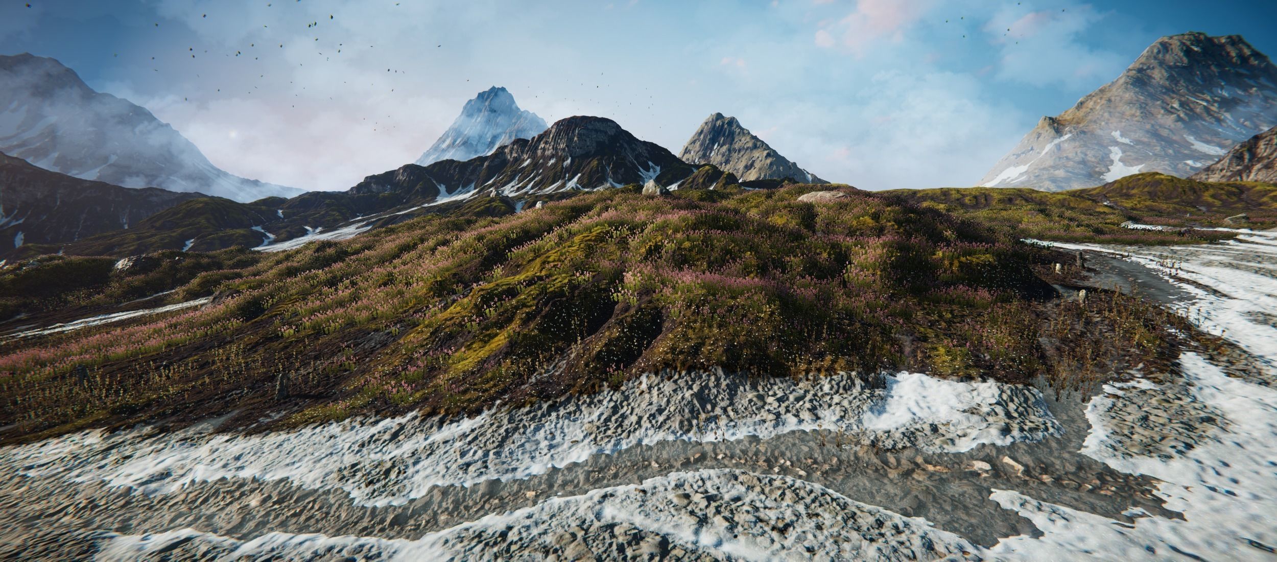 Mountain Lake Valley Environment - Unity 2017 Project Low-poly 3D model_15
